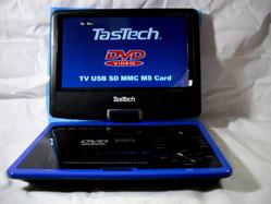 TASTECH SL-106 9.5'' dvd-dvix-usb-sd-mmc kartlı-oyunlu-radyolu portatif dvd